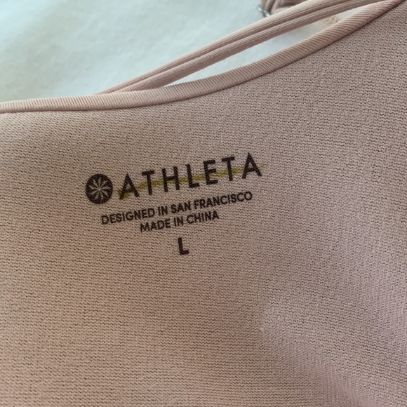 Athleta women’s light pink push-up bikini top, adjustable straps, size L - Picture 7 of 13